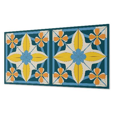 Pvc falpanel Virágos geometrikus minta
