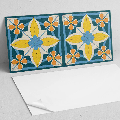 Pvc falpanel Virágos geometrikus minta