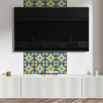 Pvc falpanel Virágos geometrikus minta