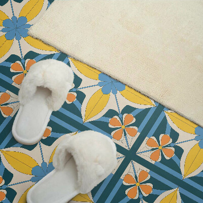 Pvc falpanel Virágos geometrikus minta
