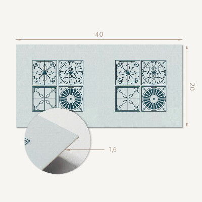 Pvc falpanel Geometrikus csempe minták