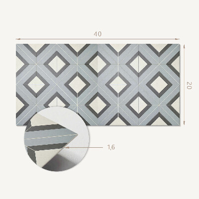 Pvc falpanel Geometria pasztellben