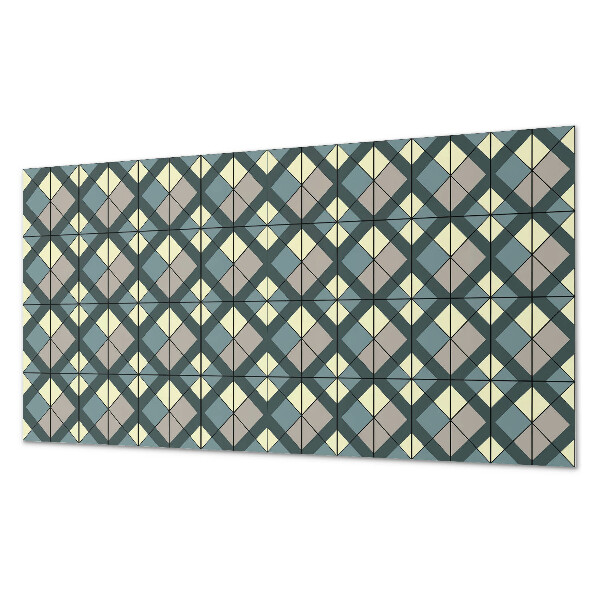 Dekorpanel falra Geometriai kockás minta