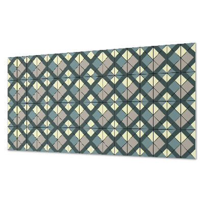 Dekorpanel falra Geometriai kockás minta
