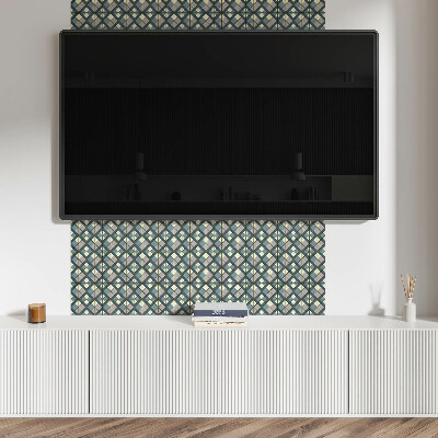 Dekorpanel falra Geometriai kockás minta