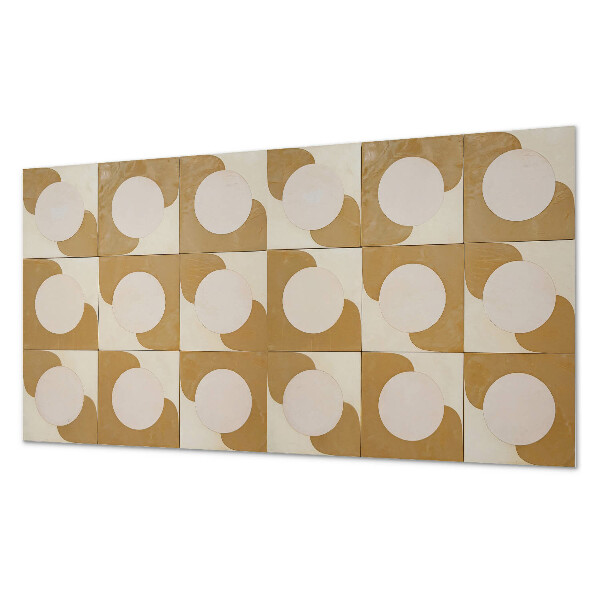 Falvédő falburkoló panel Geometriai körök és ívek