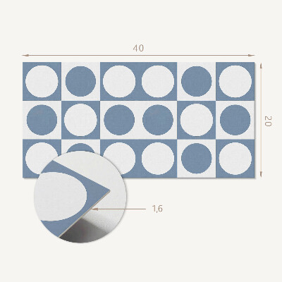 Pvc falpanel Geometriai körök egy rácsban