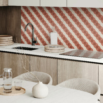 Dekorpanel falra Geometrikus hullámos minta