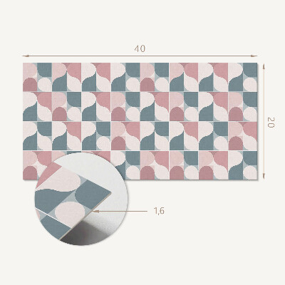 Falvédő falburkoló panel Absztrakt geometrikus minta