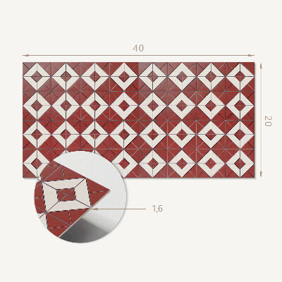 Falvédő falburkoló panel Geometriai minták az elrendezésben