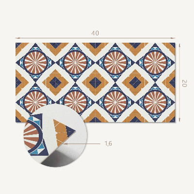 Dekorpanel falra Geometriai minta körökkel