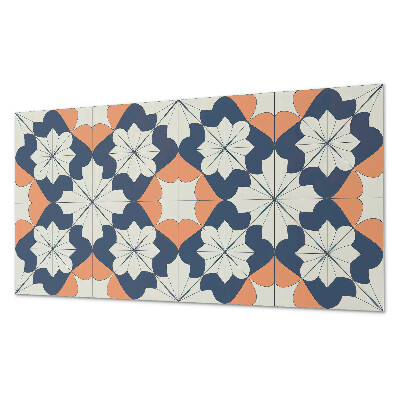 Dekorpanel falra Geometrikus virágmintás