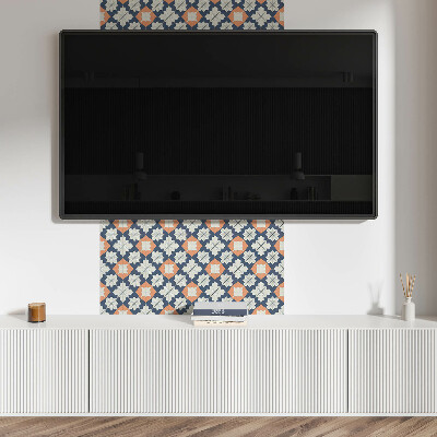 Dekorpanel falra Geometrikus virágmintás