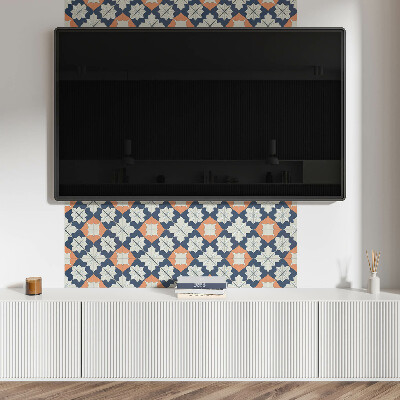 Dekorpanel falra Geometrikus virágmintás