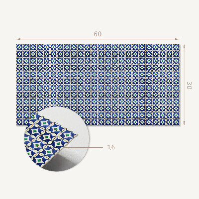 Pvc falpanel Geometrikus csempe minta