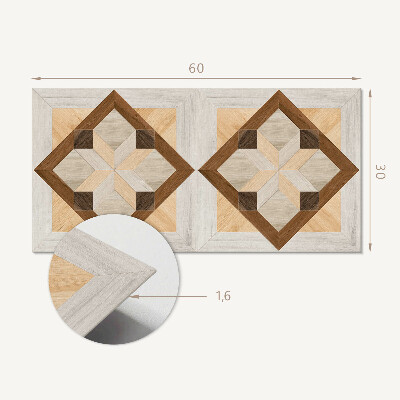 Pvc falpanel Geometriai minta egy négyzetben