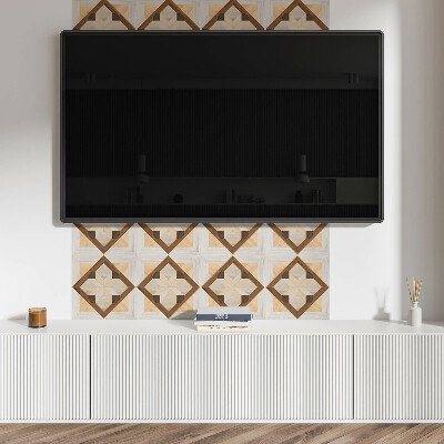 Pvc falpanel Geometriai minta egy négyzetben