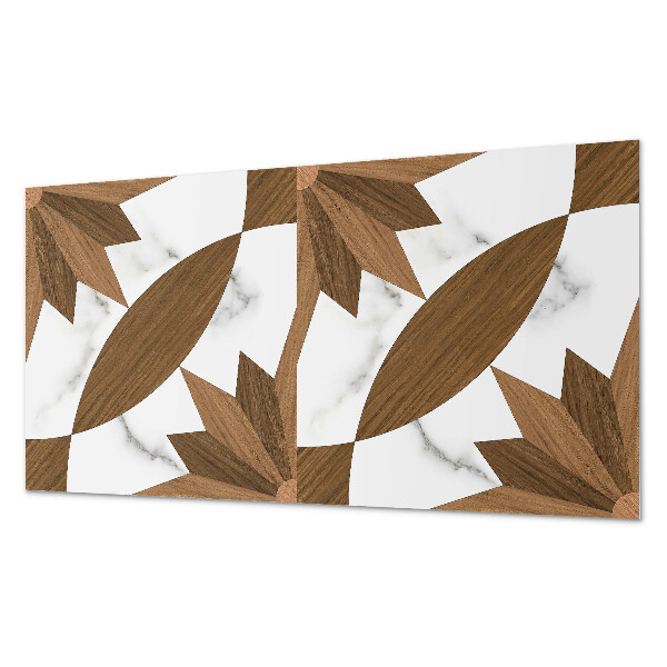 Dekorpanel falra Geometrikus minta fával
