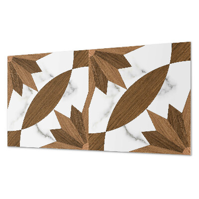 Dekorpanel falra Geometrikus minta fával