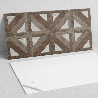 Falvédő falburkoló panel Fa és beton geometria