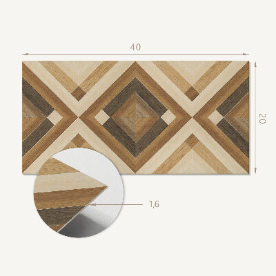 Dekorpanel falra Geometriai kockás minta