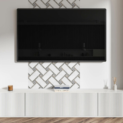 Dekorpanel falra Geometriai minta vonalakkal