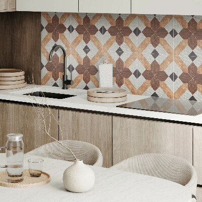 Falvédő falburkoló panel Geometrikus minta motívummal