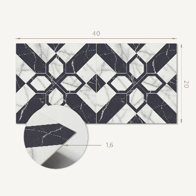 Dekorpanel falra Geometrikus márvány minta