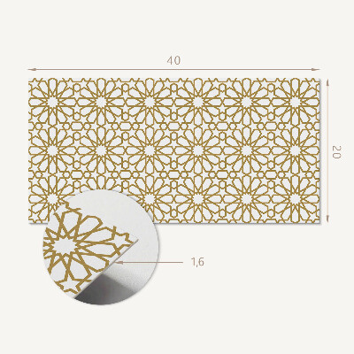Dekorpanel falra Geometriai minta csillagokkal