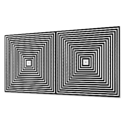 Dekorpanel falra Koncentrikus vonalak négyzetekben