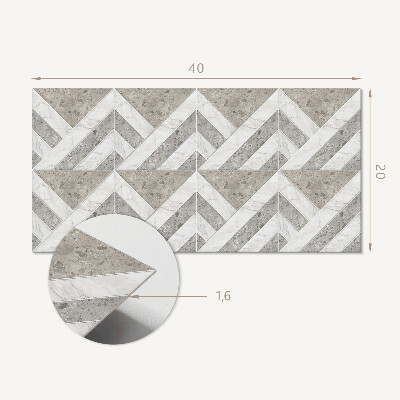 Pvc falpanel Geometriai minta csempe