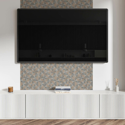 Falvédő falburkoló panel Geometrikus háromszög minta