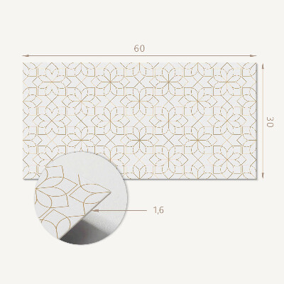 Pvc falpanel Geometrikus virágmintás