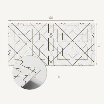 Falvédő falburkoló panel Geometriai vonal minta