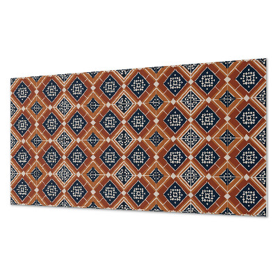 Pvc falpanel Barna és fehér geometria