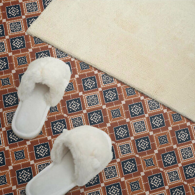Pvc falpanel Barna és fehér geometria