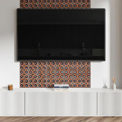 Pvc falpanel Barna és fehér geometria