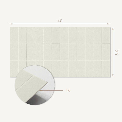 Dekorpanel falra Téglalap alakú csempe rácsban