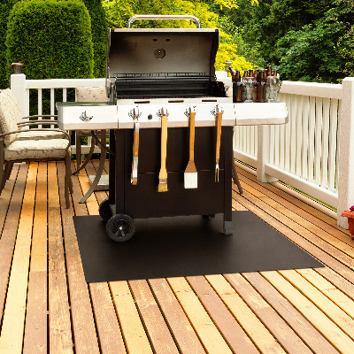 Téglalap alakú grill padlóvédő 100x80 cm