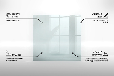 Hatszögletű kandalló alátét átlátszó