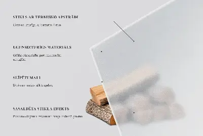 Félig áttetsző félovális üveg kandalló alátét
