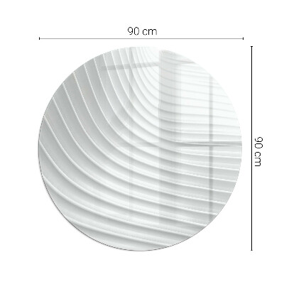 Kör alakú kandalló alátét üveg Finom formák hullámai
