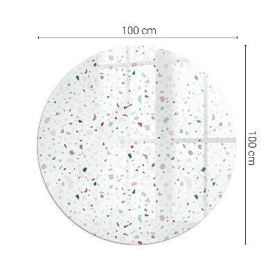 Kör alakú kandalló alátét üveg Miniatűr formák