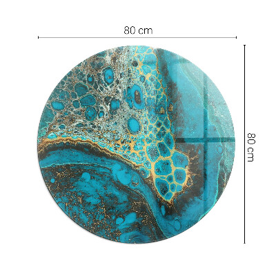 Kör alakú kandalló alátét Organikus minta absztrakt stílusban