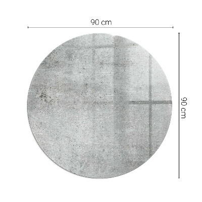 Kör alakú kandalló alátét Nyers beton minta
