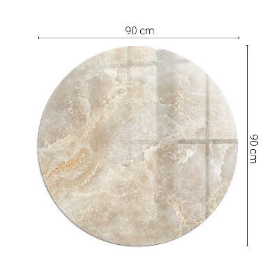 Kör alakú kandalló alátét üveg A természet ihlette kőminta