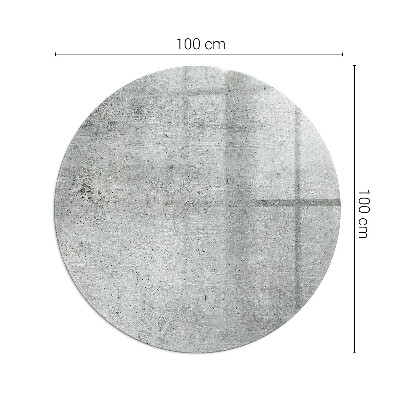 Kör alakú kandalló alátét Nyersbeton minimalista stílusban