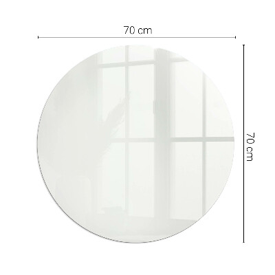 Kör alakú kandalló alátét üveg Szín Ivory