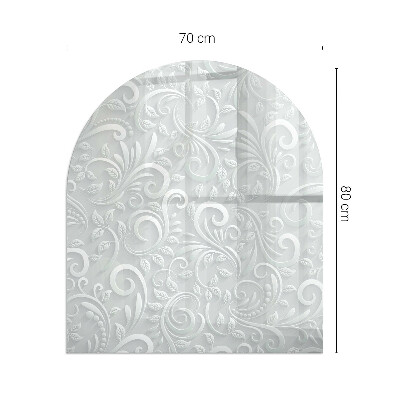 Kandalló üveg alátét Elegáns növényi minta