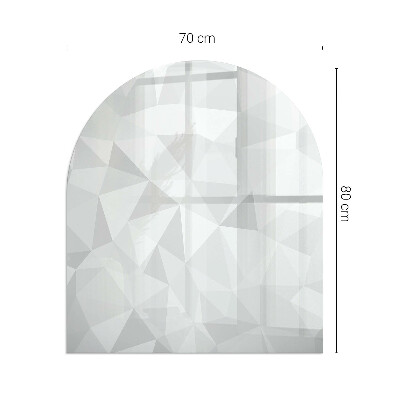 Üveg kandalló alátét Absztrakt geometrikus minta
